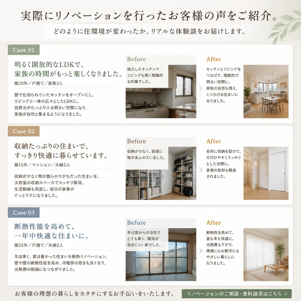 お客様の声に耳を傾けます