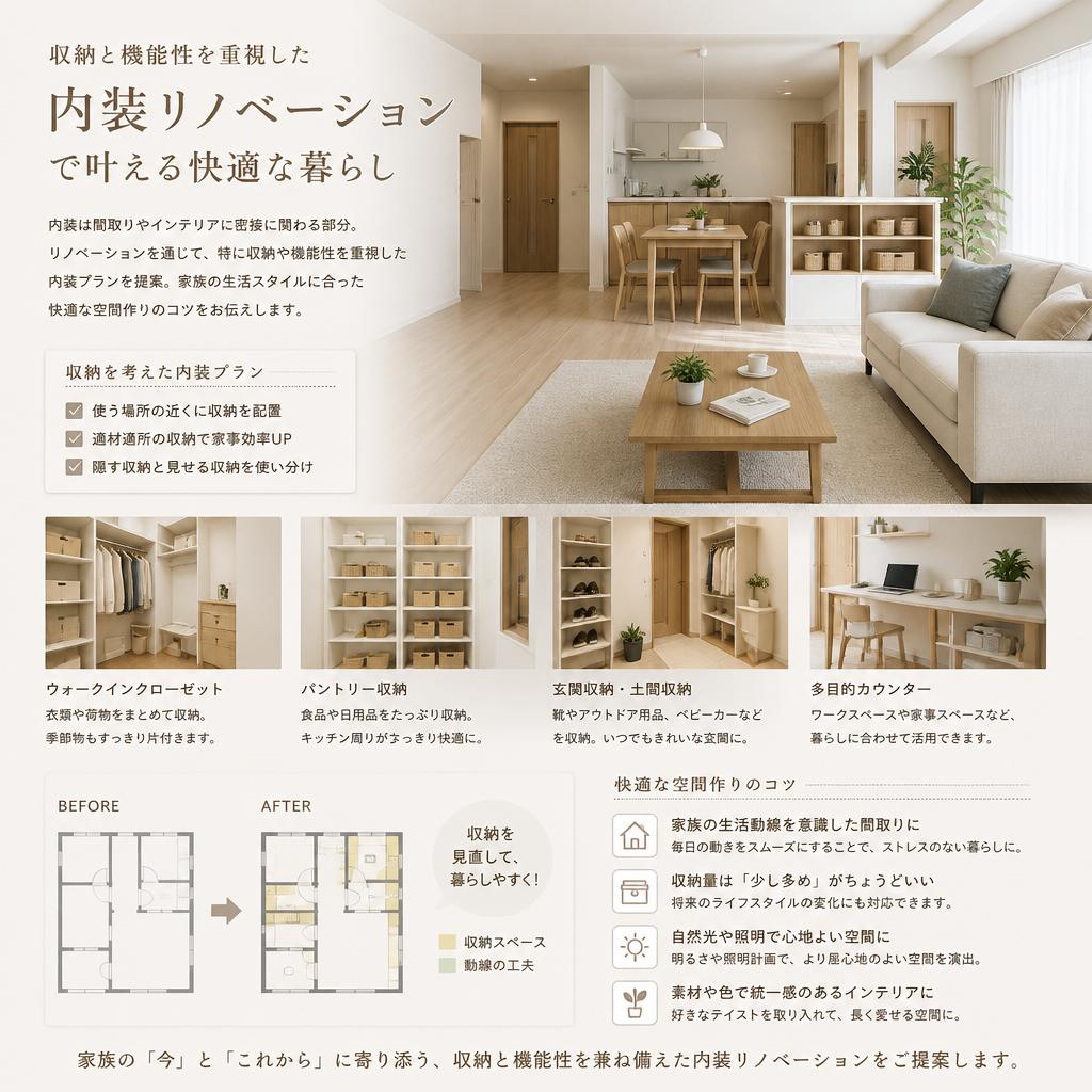 理想の住まいを実現する内装の工夫