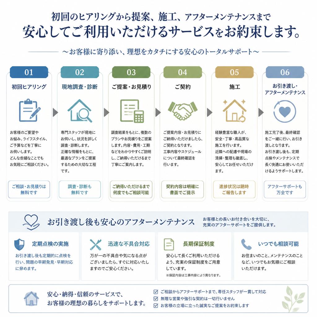 リフォームの流れ