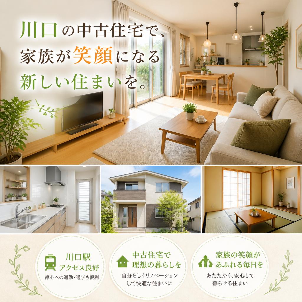 川口の中古住宅で、家族が笑顔になる新しい住まいを。