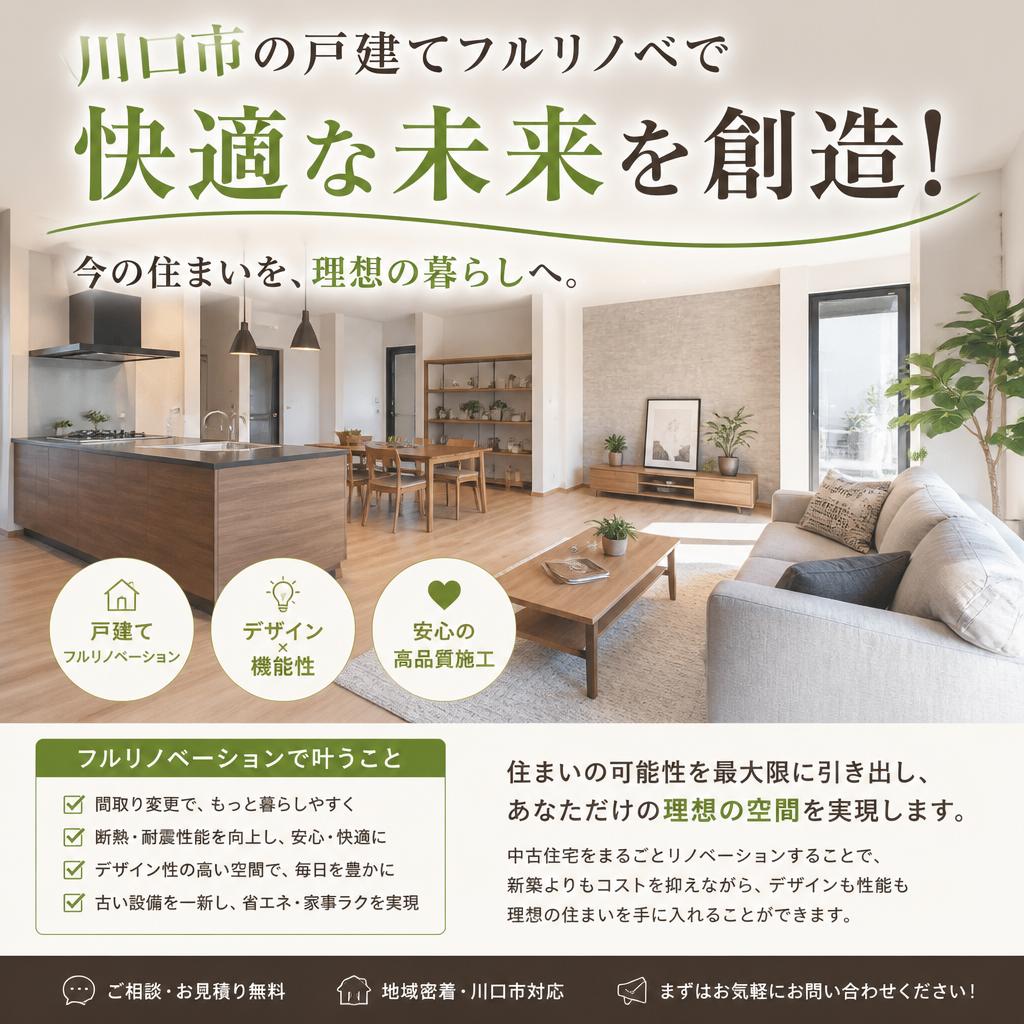川口市の戸建てフルリノベで快適な未来を創造！