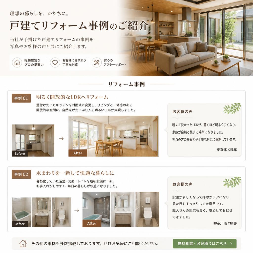 5. 戸建てリフォームの実績