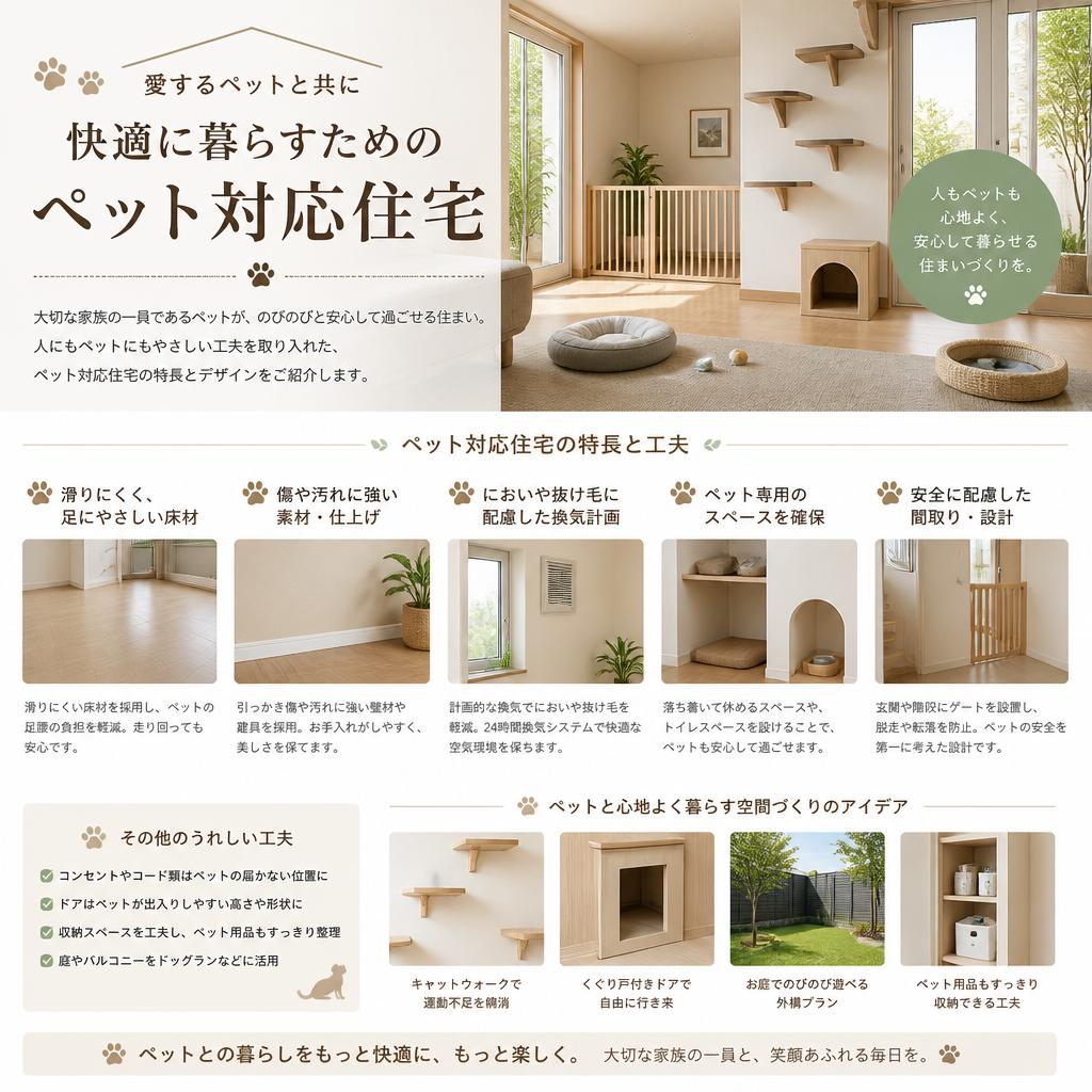 ペットにも優しい住まい